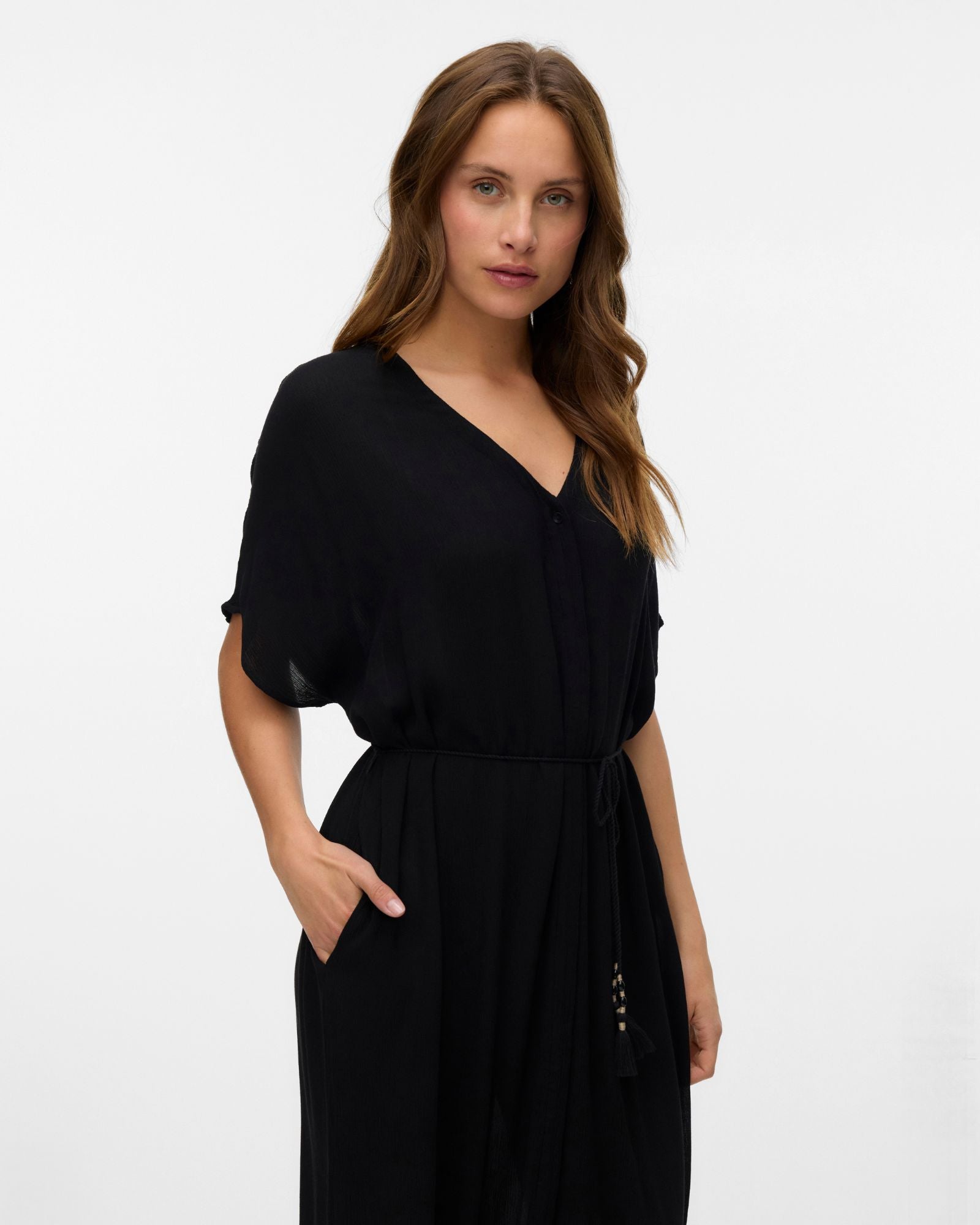 VMBENTE TIE WAIST MAXI DRESS